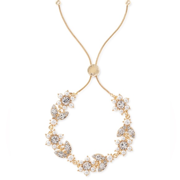 Gold-Tone Crystal & Imitation Pearl
Flower Slider Bracelet - Picture 12 of 12